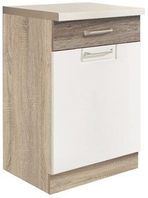 Skrinka do kuchyne Econo 4D Sonoma/Biely/San Remo