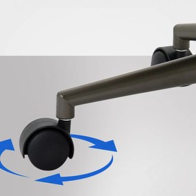 Design-Shop Kancelárska stolička Pocatello v industriálnom štýle - koženka - Čierna antik