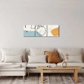 Obraz - Ilustrácia listu (s hodinami) (90x30 cm)