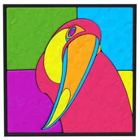 70086 Kreatívna sada na 3D maľovanie hmotou - Tukan 30x30cm