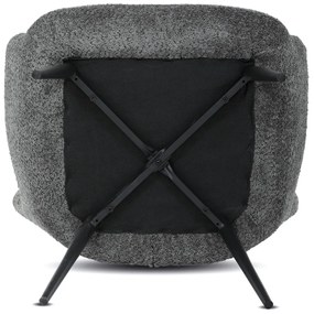 Kreslo s područkami GREY2, šedá