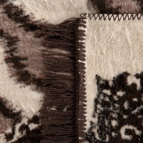 Deka AKRYL 1 hnedá / krémová