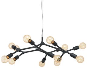 Eglo 98347 - Luster na lanku BOCADELLA 12xE27/60W/230V