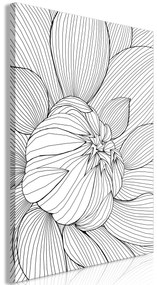 Artgeist Obraz - Flower Line (1 Part) Vertical Veľkosť: 40x60, Verzia: Standard