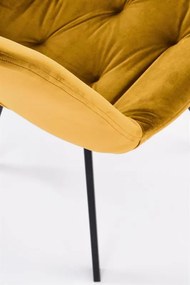 OTOČNÁ JEDÁLENSKÁ STOLIČKA TIARA HORČICOVÁ