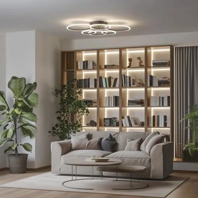 Brilagi - LED Stmievateľný prisadený luster ORBITS LED/85W/230V 3000-6500K čierna + DO