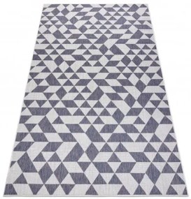 Koberec SIZAL SION geometric 22373 ecru/nebeský/rúž