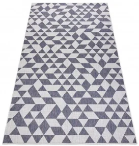 Koberec SIZAL SION geometric 22373 ecru/nebeský/rúž