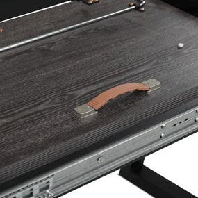 Autronic BONTEC Jedálenský stôl rozkladací 160-240x90 cm, lamino, šedý dub, HT-R5624 GREY Farba: Šedá