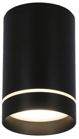 Bodové svietidlo TUBA 1xGU10/15W/230V čierna