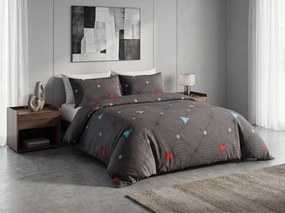 Obliečky z mikrovlákna ORBITA tmavo sivé Rozmer obliečky: 2 ks 70 x 80 cm | 160 x 200 cm