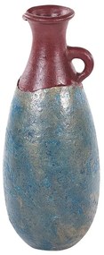 Terakota Dekoratívna váza 50 Modrá Hnedá VELIA Beliani