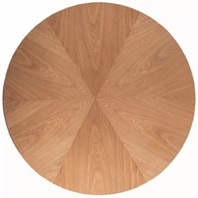 Okrúhly jedálenský stôl ANGEL 120x120 cm, dekor dub