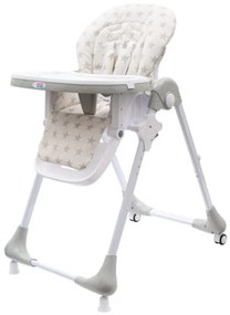 NEW BABY Jedálenská stolička NEW BABY Gray Star - ekokoža