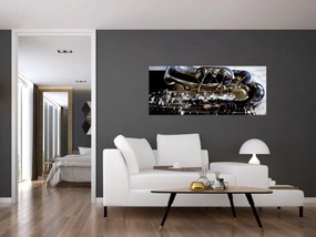 Obraz - Saxofón (120x50 cm)