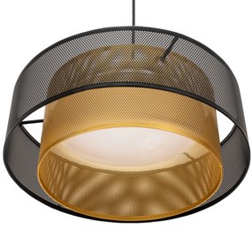 Toolight Toolight, LED závesné stropné svietidlo 40cm APP1000-CP, čierna-zlatá, OSW-07551