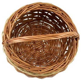 Prútený košík na ovocie Bolerko s pruhom, pr. 17 cm