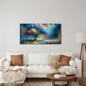 Obraz mystický strom života s kvetmi