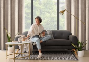 ZATEMŇOVACÍ ZÁVES NA KRÚŽKOCH BETHY 135X250 CM VZOROVANÁ