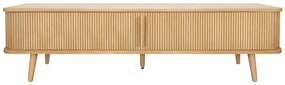 TV stolík v dekore duba v prírodnej farbe 178x50x40 cm Rove – Woodman
