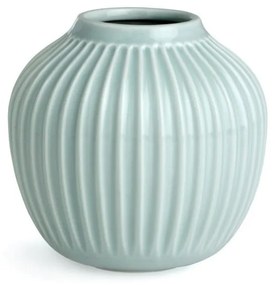 Mentolovomodrá kameninová váza Kähler Design Hammershoi, výška 12,5 cm