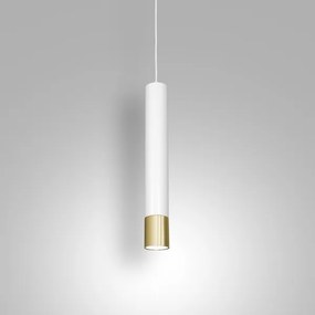 Luster na lanku NEST 1xGU10/8W/230V biela/zlatá