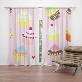 Sablio Záves Muffiny: 2 ks 140x250 cm