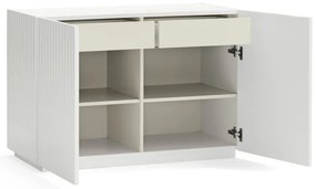 Biela nízka komoda 100x70 cm Doric – Teulat