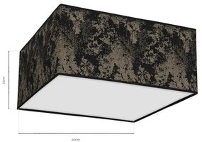 Stropné svietidlo SATINO 2xE27/60W/230V čierna/zlatá