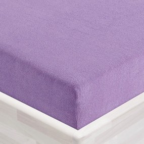 Froté napínacie prestieradlo FR-012 Levanduľové 200 x 200 - výška 20 cm