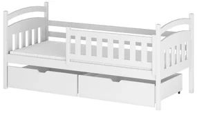 Detská posteľ 90 x 200 cm Tarra (s roštom a úl. priestorom) (biela). Akcia -10%. Vlastná spoľahlivá doprava až k Vám domov. 1012981