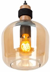 Lucide 45408/03/62 - Luster na lanku ILONA 3xE27/40W/230V čierna/béžová