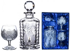 Onte Crystal Bohemia Crystal ručne brúsený set na brandy a rum Exclusive 1+2