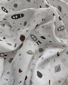 PREM -  PREM Látková plienka s potlačou Vesmír Bavlna, 70/70 cm