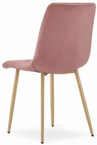 Kreslo TURIN - ružový zamat