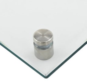 Kuchynská zástena, priehľadná 90x40 cm, tvrdené sklo