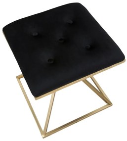 Stolička v čierno-zlatej farbe Mauro Ferretti Piramid
