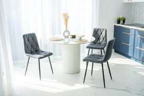 Jedálenská stolička MADISON zamatová, grafitová
