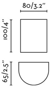 FARO 40523 - Nástenné svietidlo SOLE 1xGU10/8W/230V čierna zaokrúhlený