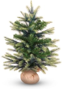 Adal Umelý vianočný stromček 60 cm, Penny Spruce s 2D a 3D ihličím v jutovom obale