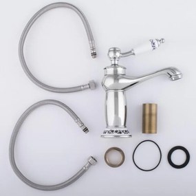 Umývadlová batéria GLAZE retro - nízka - chrómová