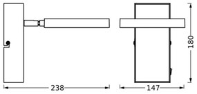 Ledvance -LED Nástenné bodové svietidlo DECOR SATURN LED/11W/230V 3000/4200/6500K