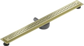 Mexen Flat 360° M15 sprchový žľab 80 cm, zlatá matná, 1A24080-40