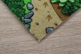 Vopi, Detský metrážny koberec Dino - neúčtujeme odrezky z role, na mieru, šíře 1,33m,1m,2m,3m,4m,na mieru, neúčtujeme odrezky, viacfarebná, filc, detská izba