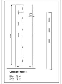 Svetlosivý nástenný vešiak Utah - Germania