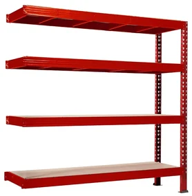 Trestles Prístavok k regálu 1800x2400x600, 4 police Farba: žltá a čierna