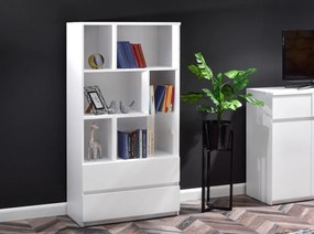 Dizajnová komoda UNA 80 cm biela