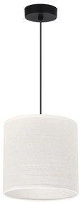 Závesné svietidlo Juta, 1x biele jutové tienidlo, (fi 15cm), b