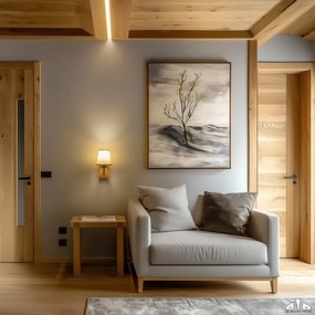 Brilagi - Nástenná lampa NUBILA WOOD 1xE27/25W/230V dub/svetlohnedá