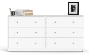 Biela komoda Tvilum May, 143 x 68 cm